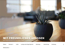 Tablet Screenshot of mitfreundlichengruessen.com